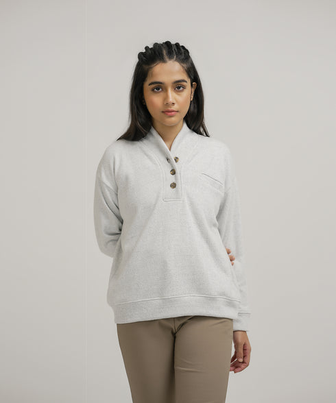 Women's Terry Pocket Henley