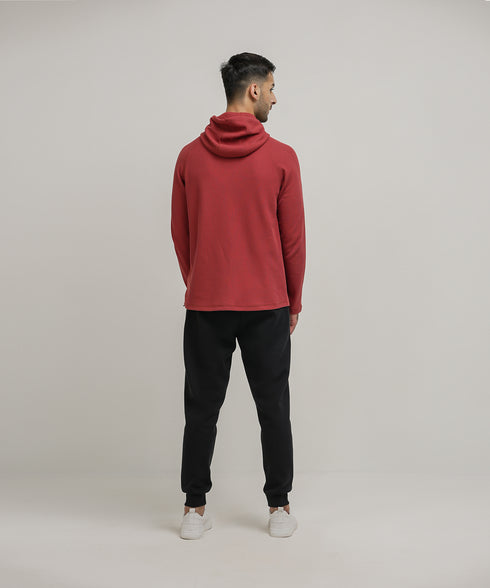 Men's Waffle Pullover Hoodie