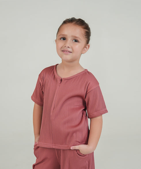 Girls' Pleated Zip Set