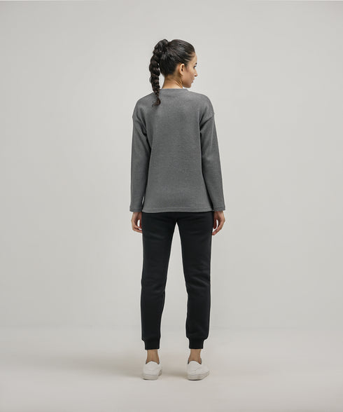 Women's Open Placket Waffle Shirt