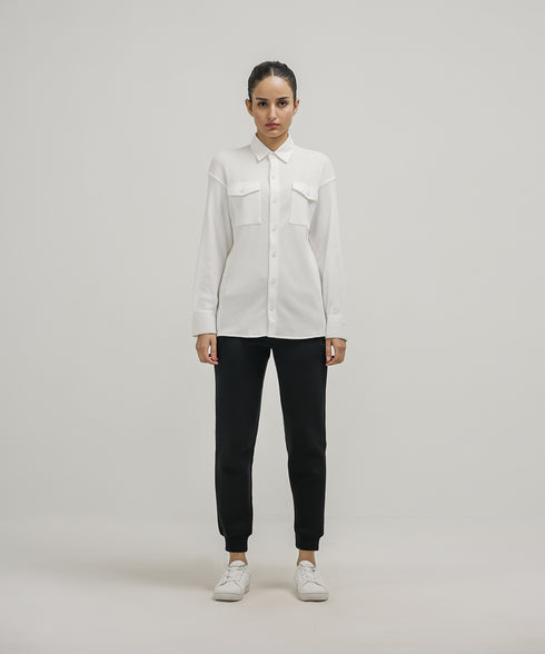 Women's Waffle Button Down Shirt