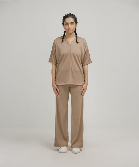 Women's Pleated Zip Set