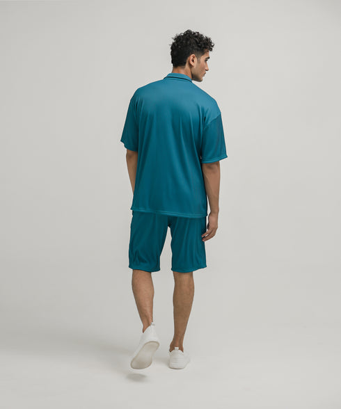 Men's Pleated Button Down Set