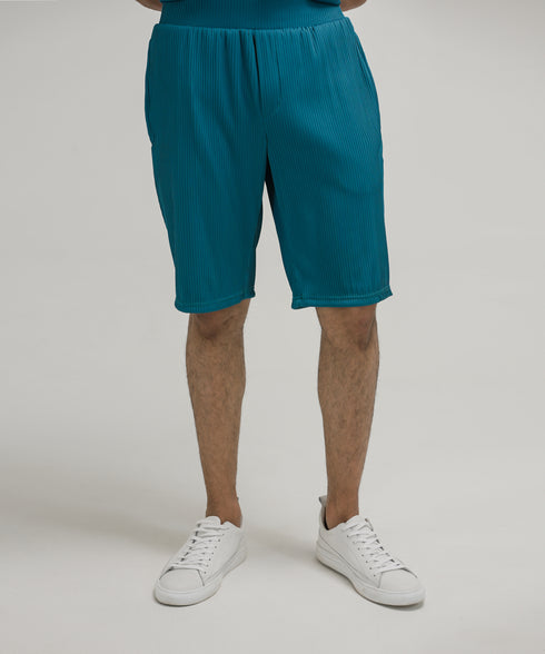 Men's Pleated Button Down Set