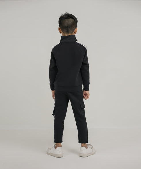 Boys' Tech Spacer Mock Neck Jacket