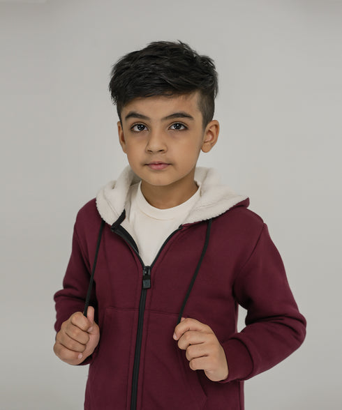 Boys' Sherpa Lined Hoodie