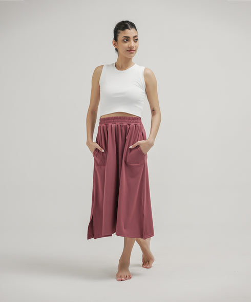 Women's Flared Midi Skirt