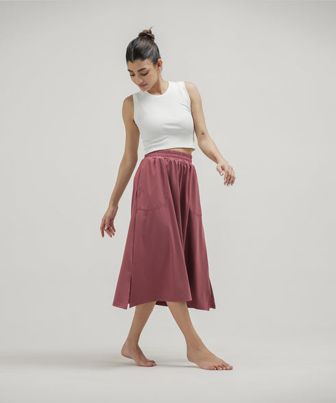 Women's Flared Midi Skirt