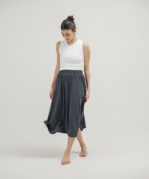 Women's Flared Midi Skirt