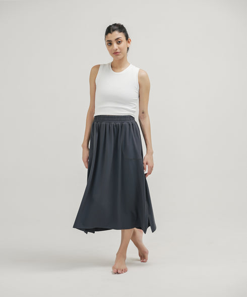 Women's Flared Midi Skirt