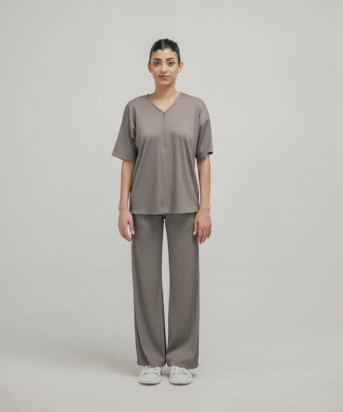 Women's Pleated Zip Set