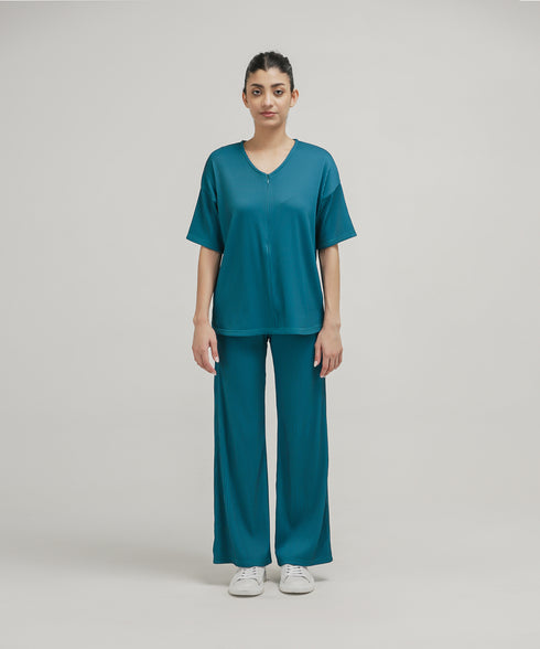 Women's Pleated Zip Set
