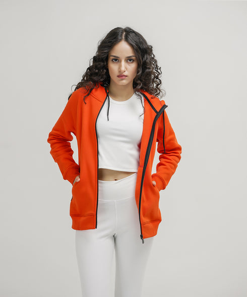 Women's Basic Zipper Hoodie