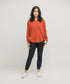 Women's Raw Waffle Knit Shirt