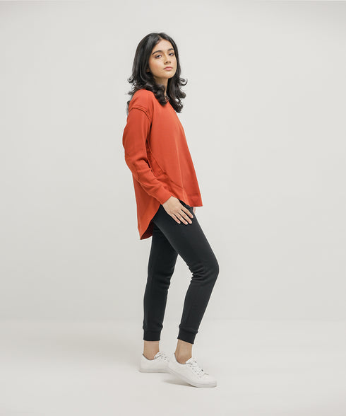 Women's Raw Waffle Knit Shirt