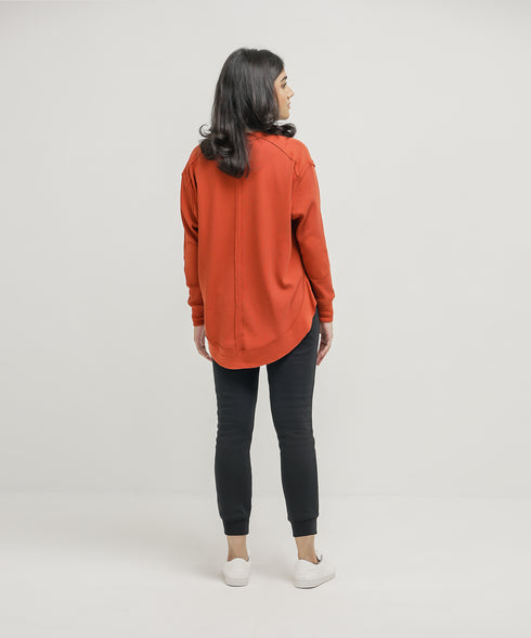 Women's Raw Waffle Knit Shirt