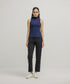 Women's Sleeveless Rib Turtleneck