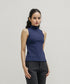 Women's Sleeveless Rib Turtleneck