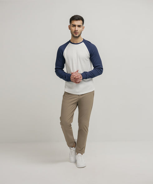 Men's Raglan Waffle Knit Shirt