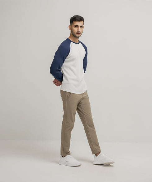 Men's Raglan Waffle Knit Shirt