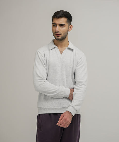 Men's Johnny Collar Sweatshirt