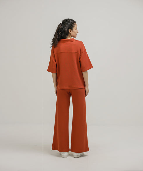 Women's Button Down Waffle Set