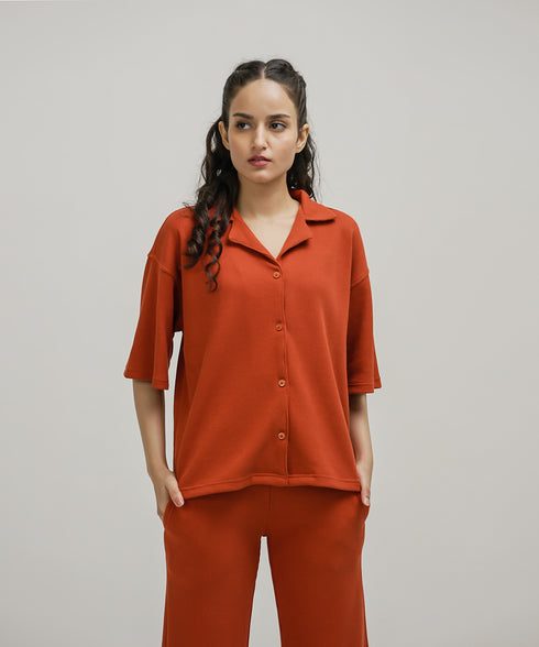 Women's Button Down Waffle Set