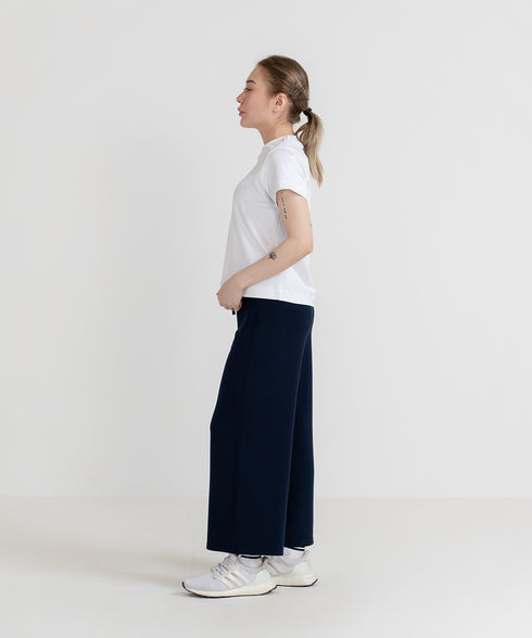 Women's LuxeStretch Cropped Wide Leg Pants