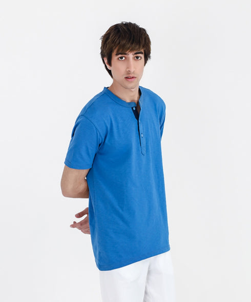Men's Slub Henley Tee