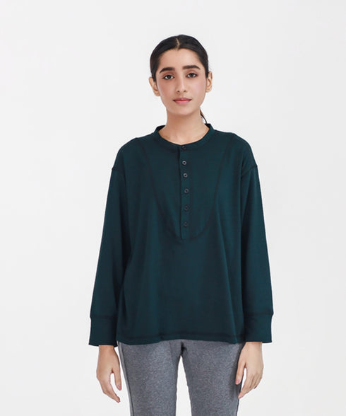 Women's Slub Henley Tee