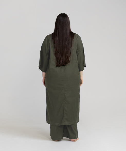 Women's Plus Collared Set