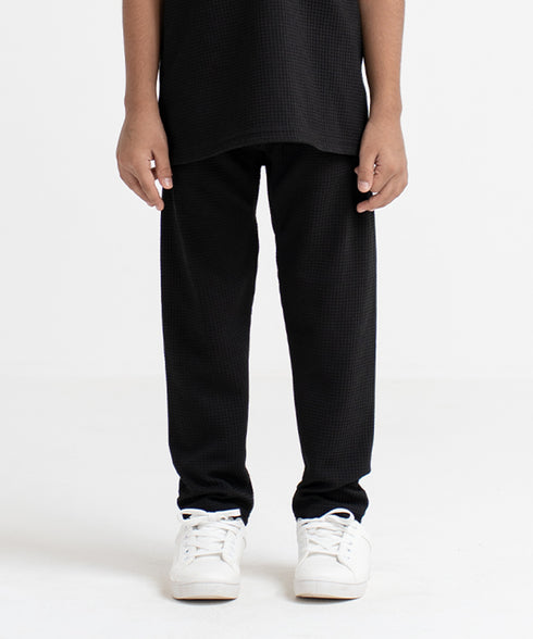 Boys' Waffle Tapered Pants