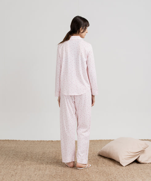 Women's Printed Button Down Pajama Set