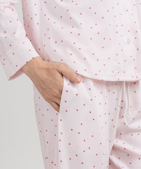 Women's Printed Button Down Pajama Set