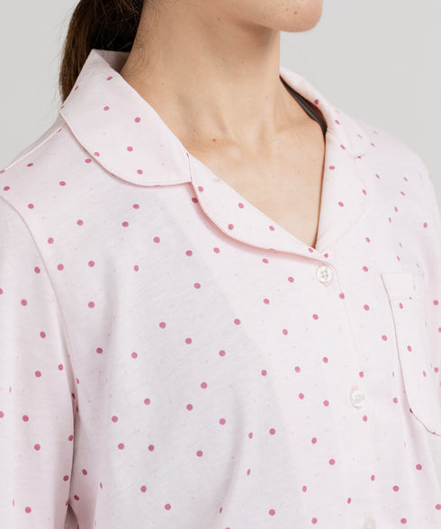 Women's Printed Button Down Pajama Set