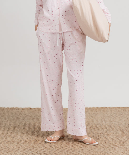 Women's Printed Button Down Pajama Set