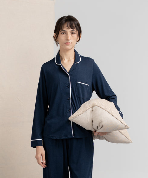 Women's Button Down Pajama Set