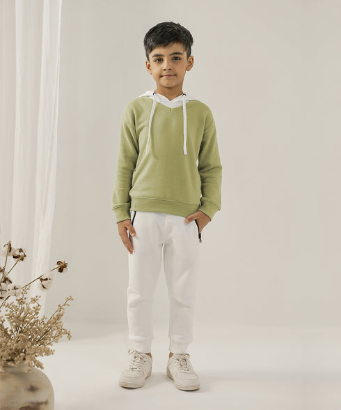 Boys' Contrast Hoodie