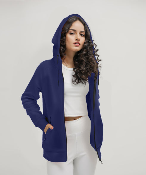Women's Basic Zipper Hoodie