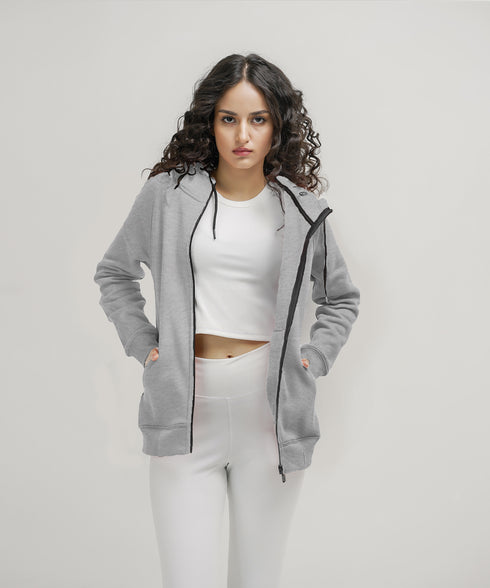 Women's Basic Zipper Hoodie