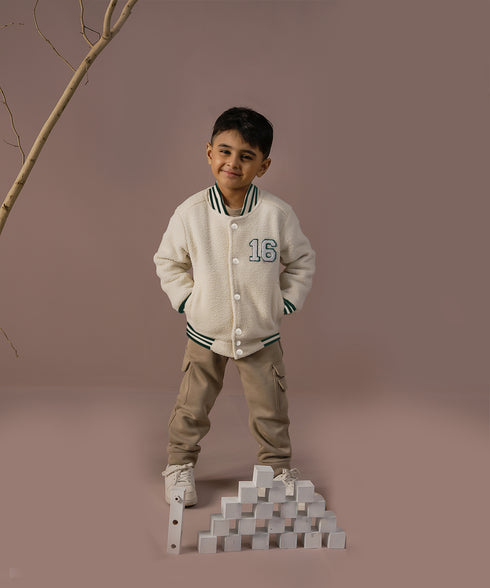 Boys' Sherpa Bomber Jacket
