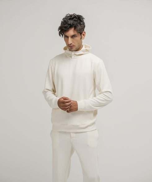 Men's LuxeStretch Mock Neck Hoodie