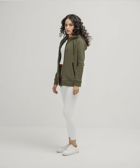 Women's Basic Zipper Hoodie