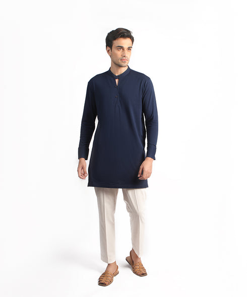 Men's Loop Neck Tunic Shirt