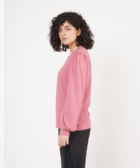 Women's Pleated Long Sleeve Shirt