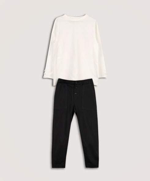 Girls' Raw Edge Loungewear Set