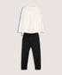 Girls' Raw Edge Loungewear Set