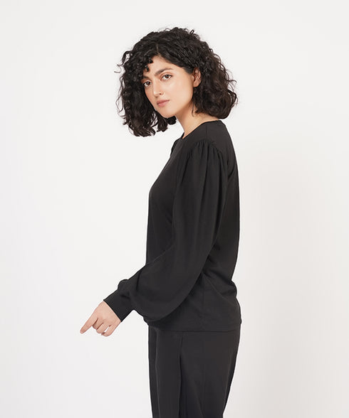 Women's Pleated Long Sleeve Shirt