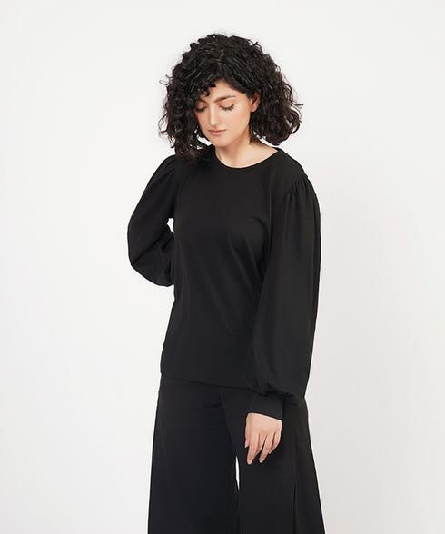 Women's Pleated Long Sleeve Shirt