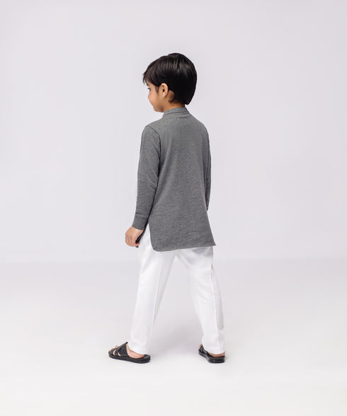Boys'/Girls' Hidden Placket Tunic Shirt